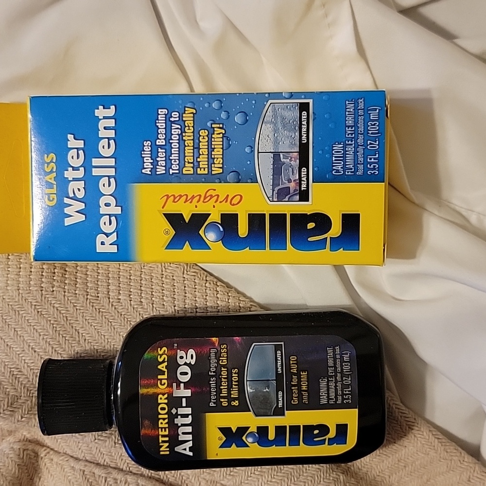 Glass water repellent Anti-Fog interior